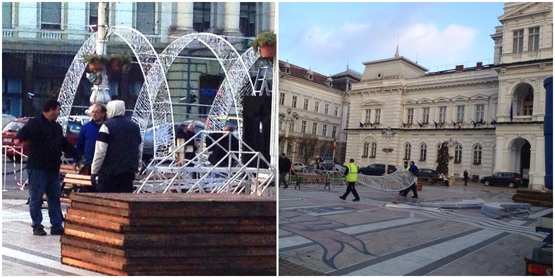 FOTO | Mai sunt câteva zile până se deschide Târgul de Iarnă