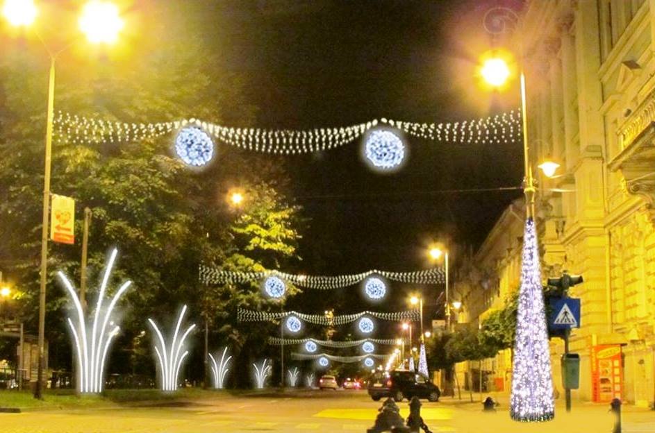 FOTO | Luminile de sărbători au fost aprinse în centrul orașului