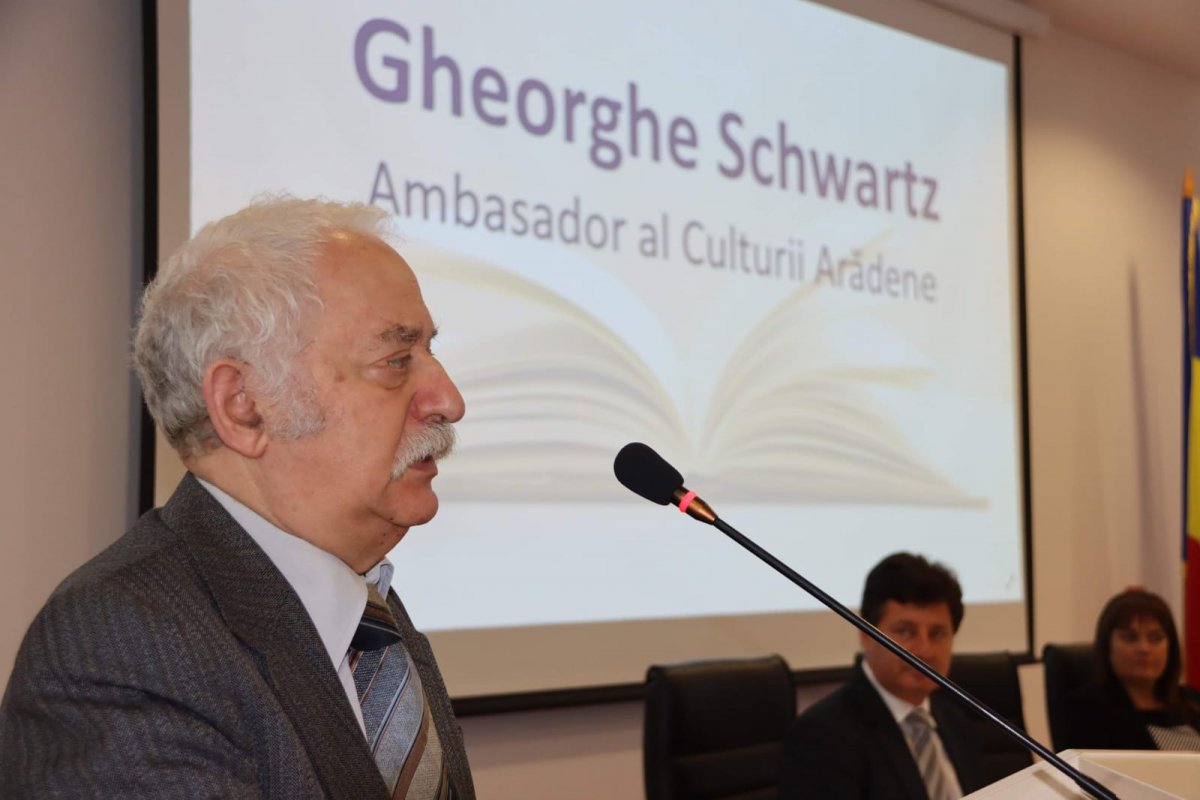 Gheorghe Schwartz a devenit „Ambasador al Culturii Arădene”