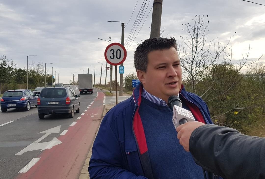 De la 30 km/h la 50 km/h de la sensul din Subcetate până la Viaductul Micălaca