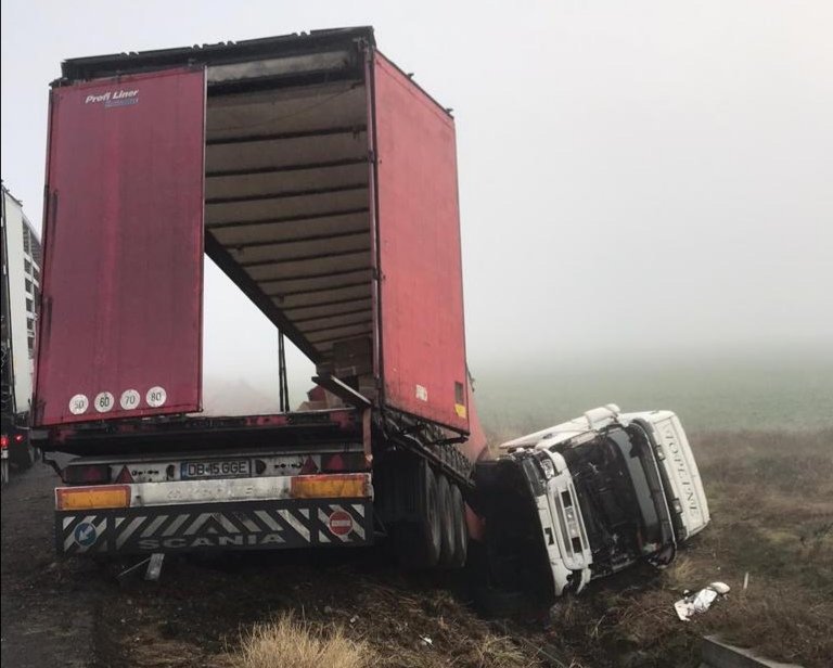 Accident pe autostrada A1