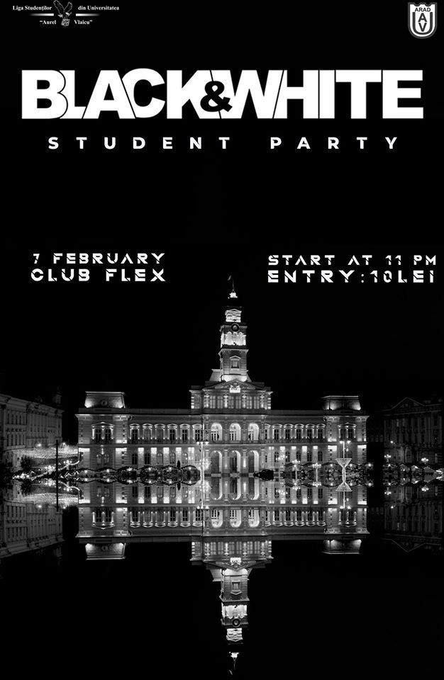 Studenții UAV: BLACK & WHITE Party în FLEX