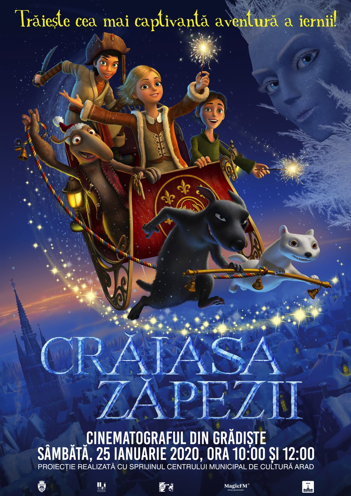 „Crăiasa Zăpezii“ vine la cinematograful din Grădiște