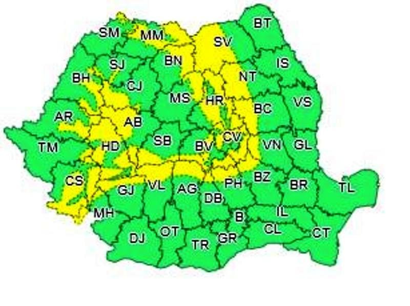 Cod galben de vreme rea; Mai ninge la Arad iarna aceasta?