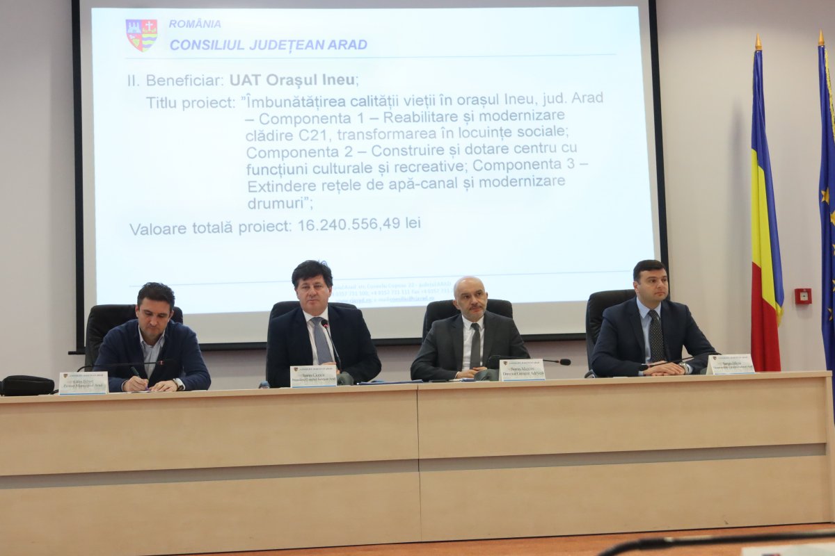 Proiecte de dezvoltare în valoare de 40 de milioane de euro intră în finanțare în județul Arad