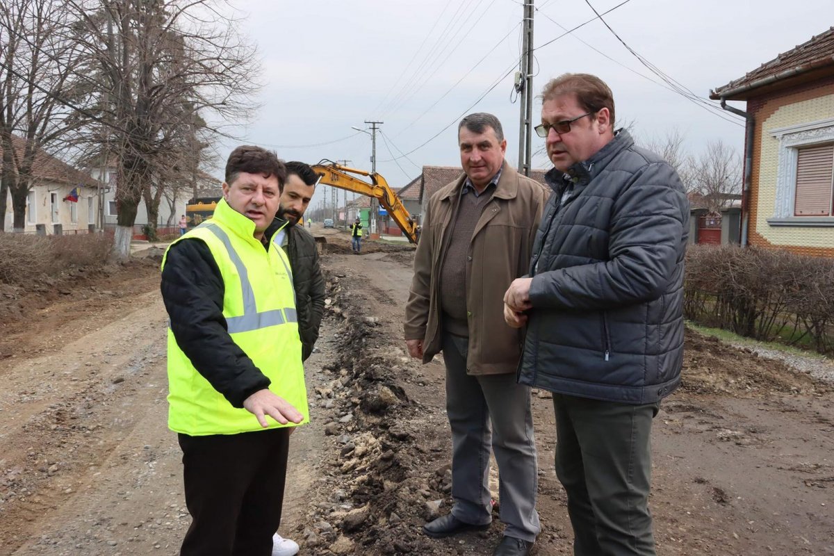 Iustin Cionca vizită de lucru pe șantierele județului