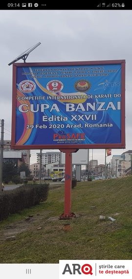 Competiție internațională de karate în acest weekend, la Arad - Cupa Banzai