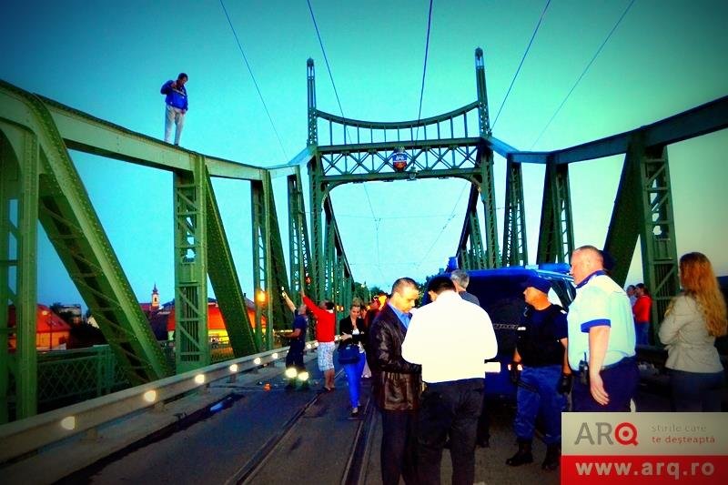 Ioța, „sinucigașul în serie”, a atacat din nou, luni, Podul Traian
