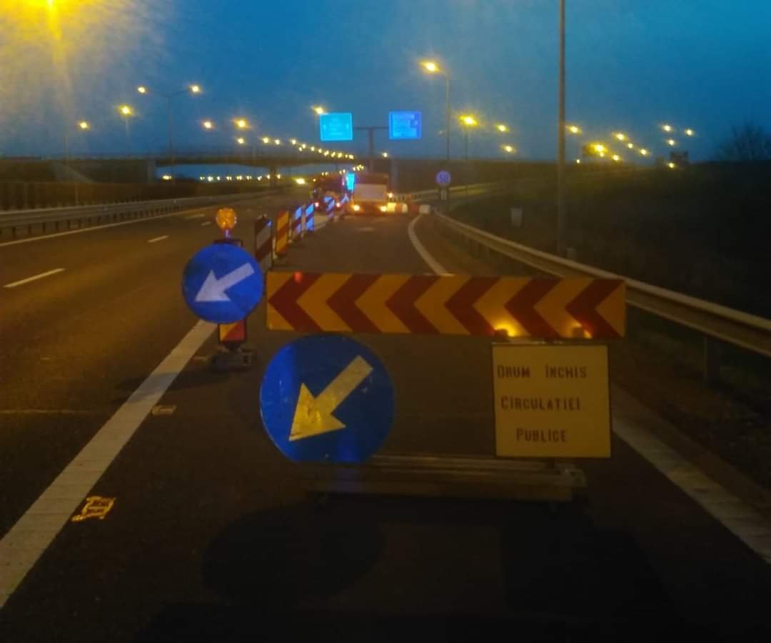 Coborârile autostrăzii A1 de la Aeroport și Zadareni închise 