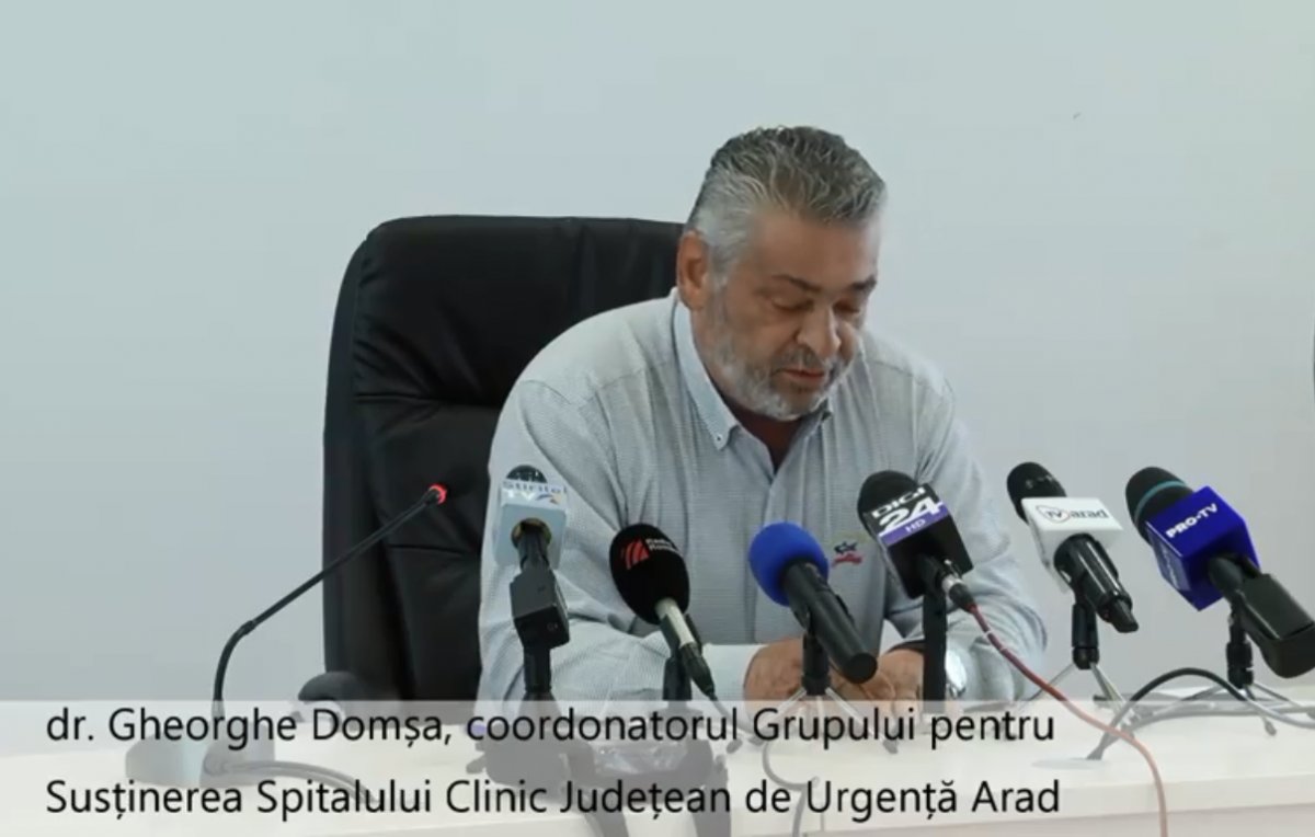 Gheorghe Domşa: „Grija noastră a fost şi va fi ca personalul medico-sanitar să fie cât mai bine protejat. Dacă se poate, 100%”
