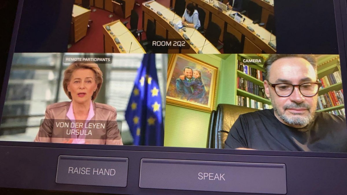 Europarlamentarul Gheorghe Falcă participă la o discuție cu Ursula von der Leyen / UPDATE: Care au fost subiectele abordate