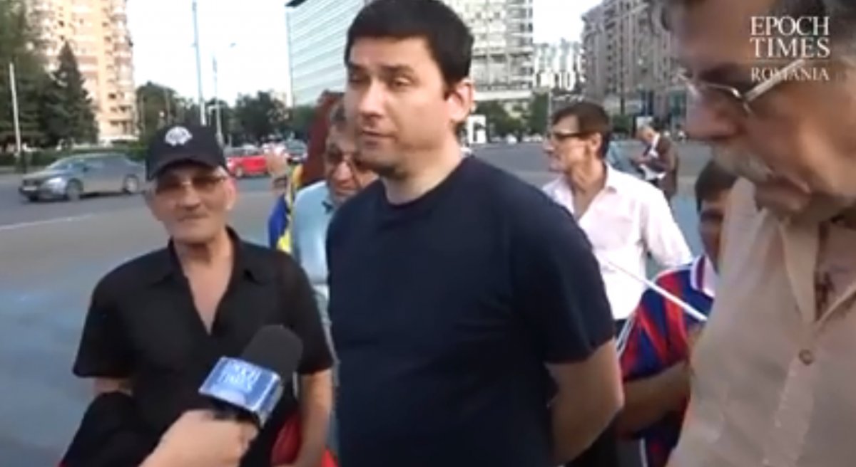 Talmeș-balmeș la protestul din Piața Victoriei (VIDEO)