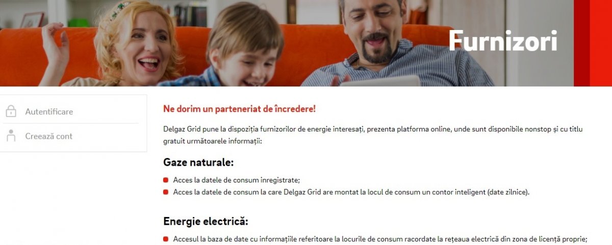 Aplicație dedicată schimbării furnizorului de gaze și curent electric