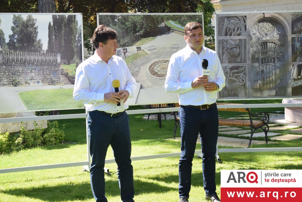 Sergiu Bîlcea: „Redăm strălucirea a patru spaţii din Arad, după modelul Parcului Bujor Buda”