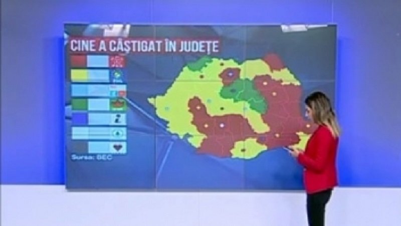 REZULTATE ALEGERI 2020. Câte judeţe au câştigat PSD şi PNL. Cum s-a colorat HARTA ROMÂNIEI după votul de duminică