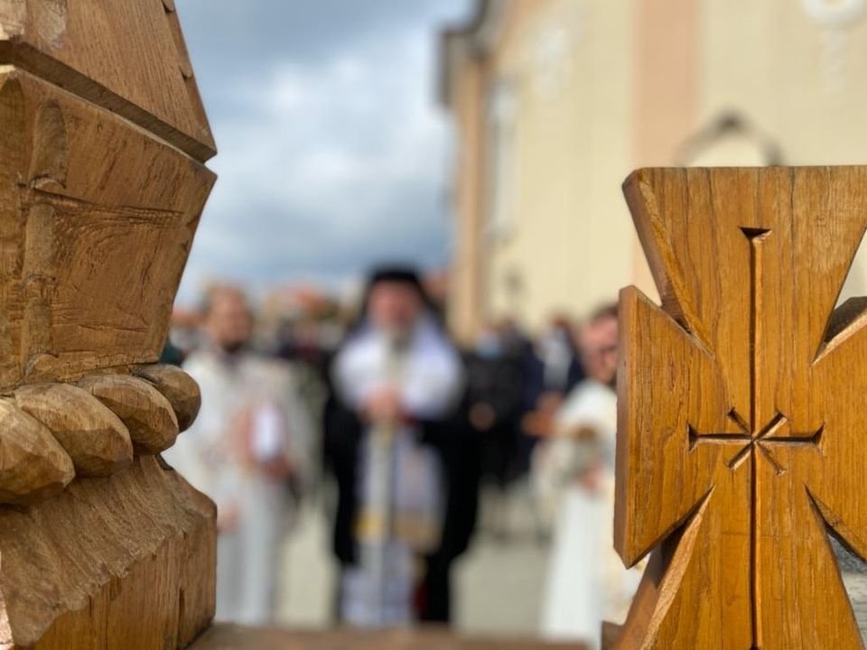 Sfințirea lucrărilor la biserica ortodoxă din Mâsca