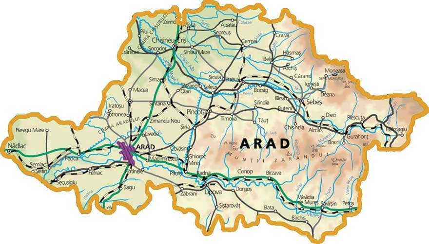 Incidența îmbolnăvirilor cu coronavirus în localitățile Județului Arad