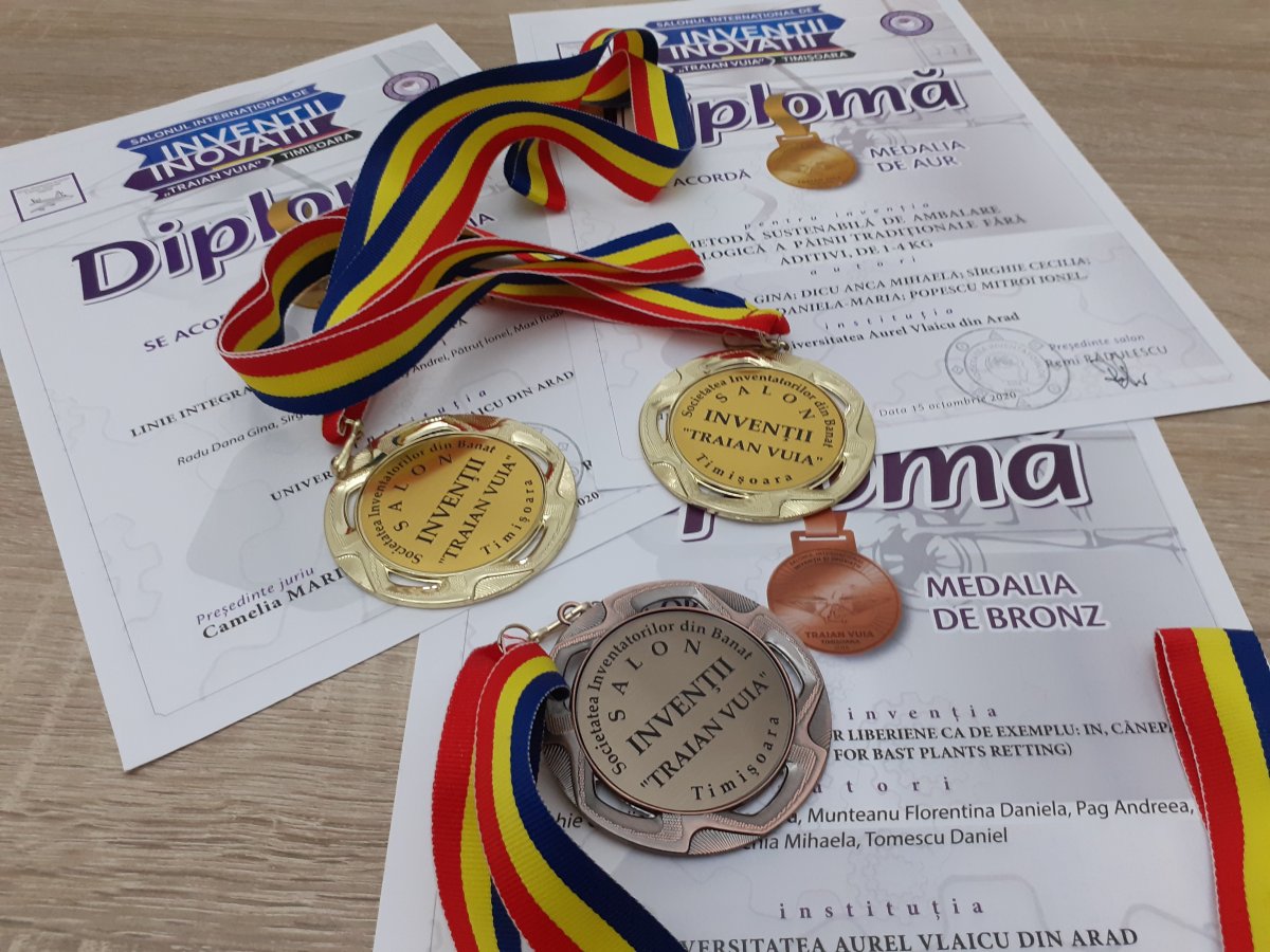 Medalii de aur pentru UAV la Salonul de Invenții și Inovații „Traian Vuia” din Timișoara