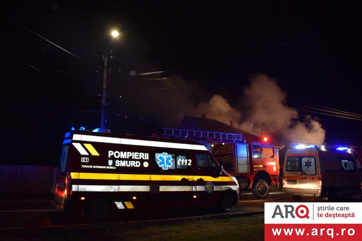 Incendiu cu doi morți în localitatea Andrei Șaguna