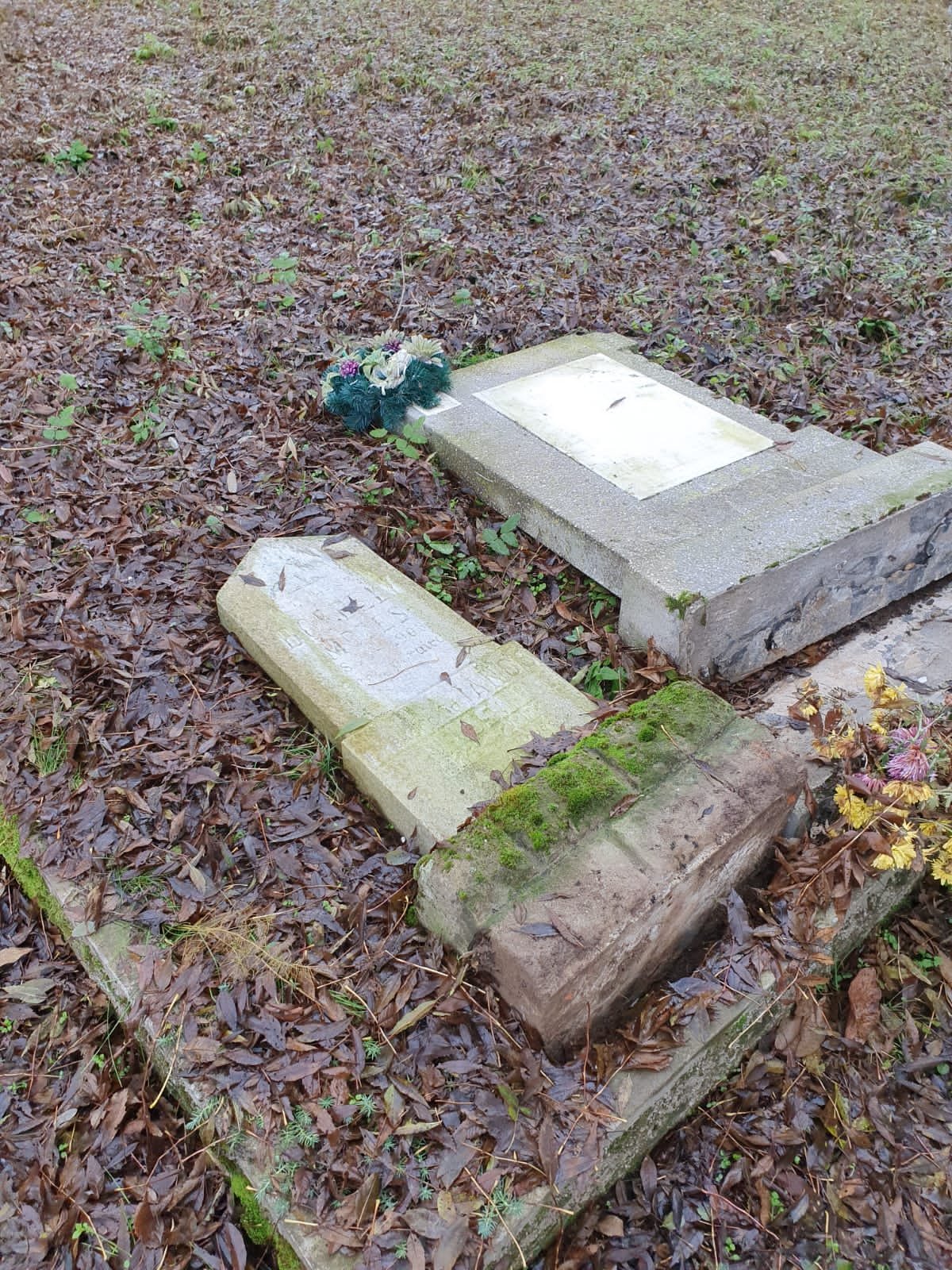 Morminte vandalizate în cimirul reformat din Vânători (FOTO)