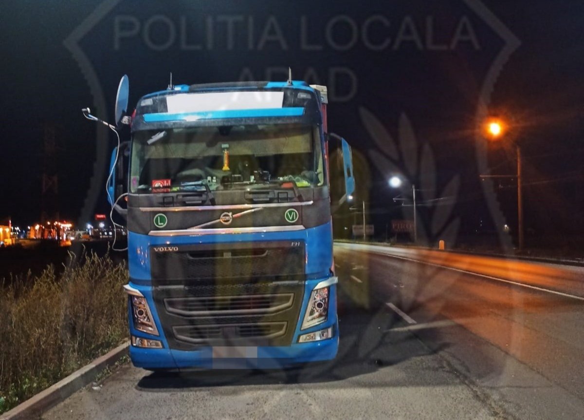 Amenzi de 22.000 de lei date de Poliția Locală unor transportatori; pe ce străzi a avut loc razia (FOTO)