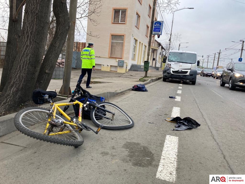 Biciclist accidentat mortal pe trecerea de pietoni (FOTO)