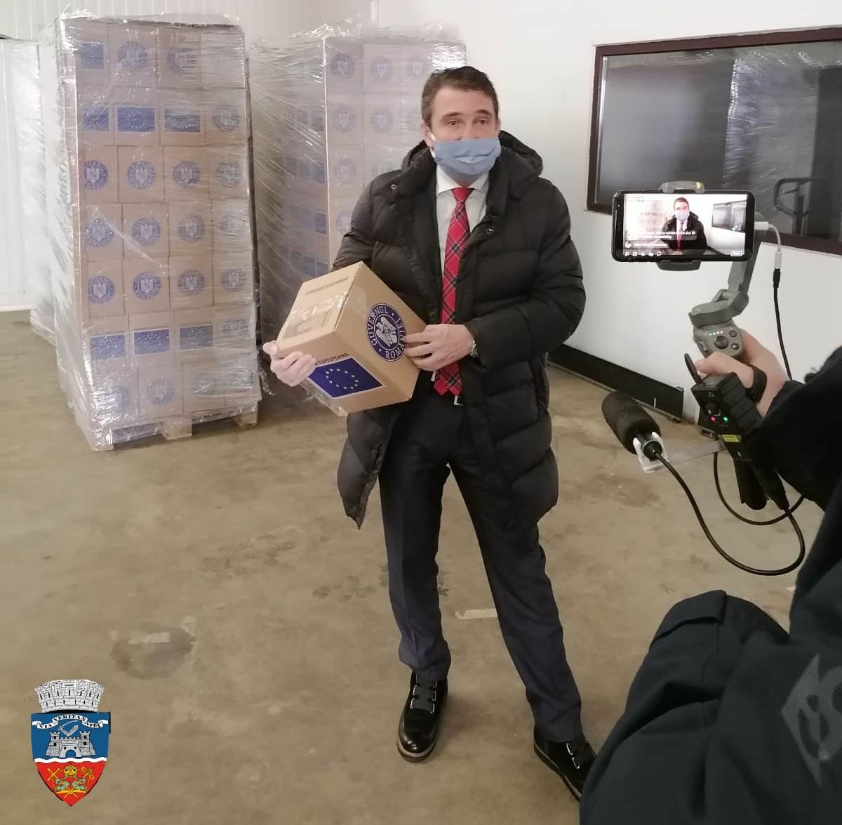 Primarul Călin Bibarț: „Începe distribuirea produselor de igienă”