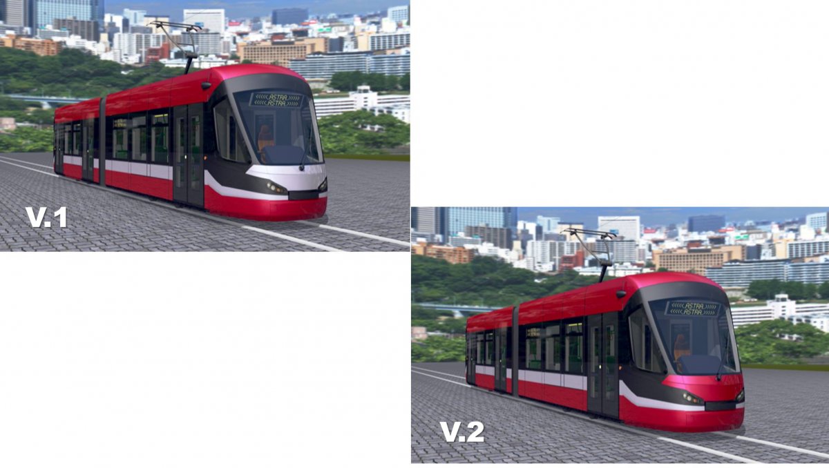 Noile tramvaie Imperio vor fi vopsite în culorile Bătrânei Doamne