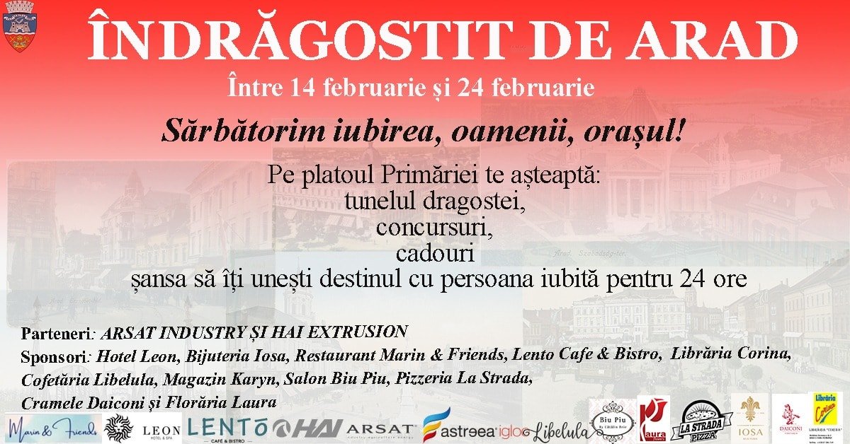 „Îndrăgostit de Arad“: căsătorii de o zi într-un igloo din faţa Primăriei