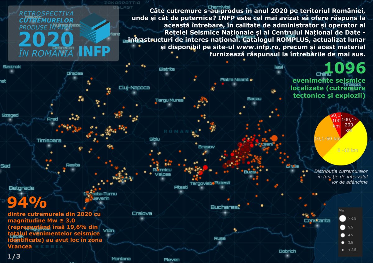 Aradul – pe harta cutremurelor produse anul trecut în România; ce zone din judeţ ar fi afectate în cazul unui seism mai serios
