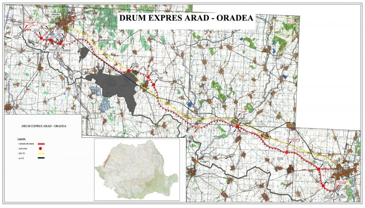 Cinci oferte pentru proiectarea drumului expres Arad-Oradea