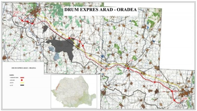 Credite de angajament de aproape 13 milioane de lei din excedentul bugetar pentru drumul expres Arad-Oradea