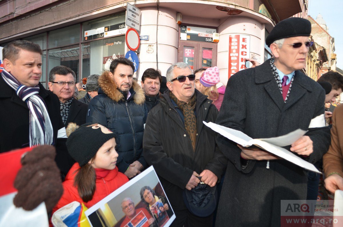 Primarul Gheorghe Falcă, prezent la marşul de susţinere pentru familia Bodnariu