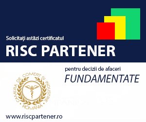 Certificat “Risc Partener” prin Camera de Comerţ, Industrie şi Agricultură a judeţului Arad