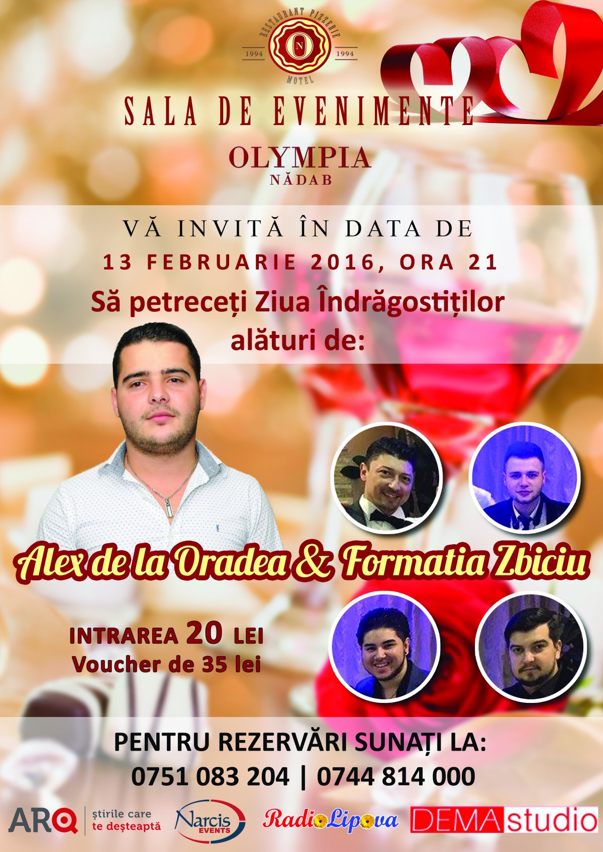 Cu Alex de la Oradea şi formatia Zbiciu la Sala de Evenimente OLIMPYA NĂDAB