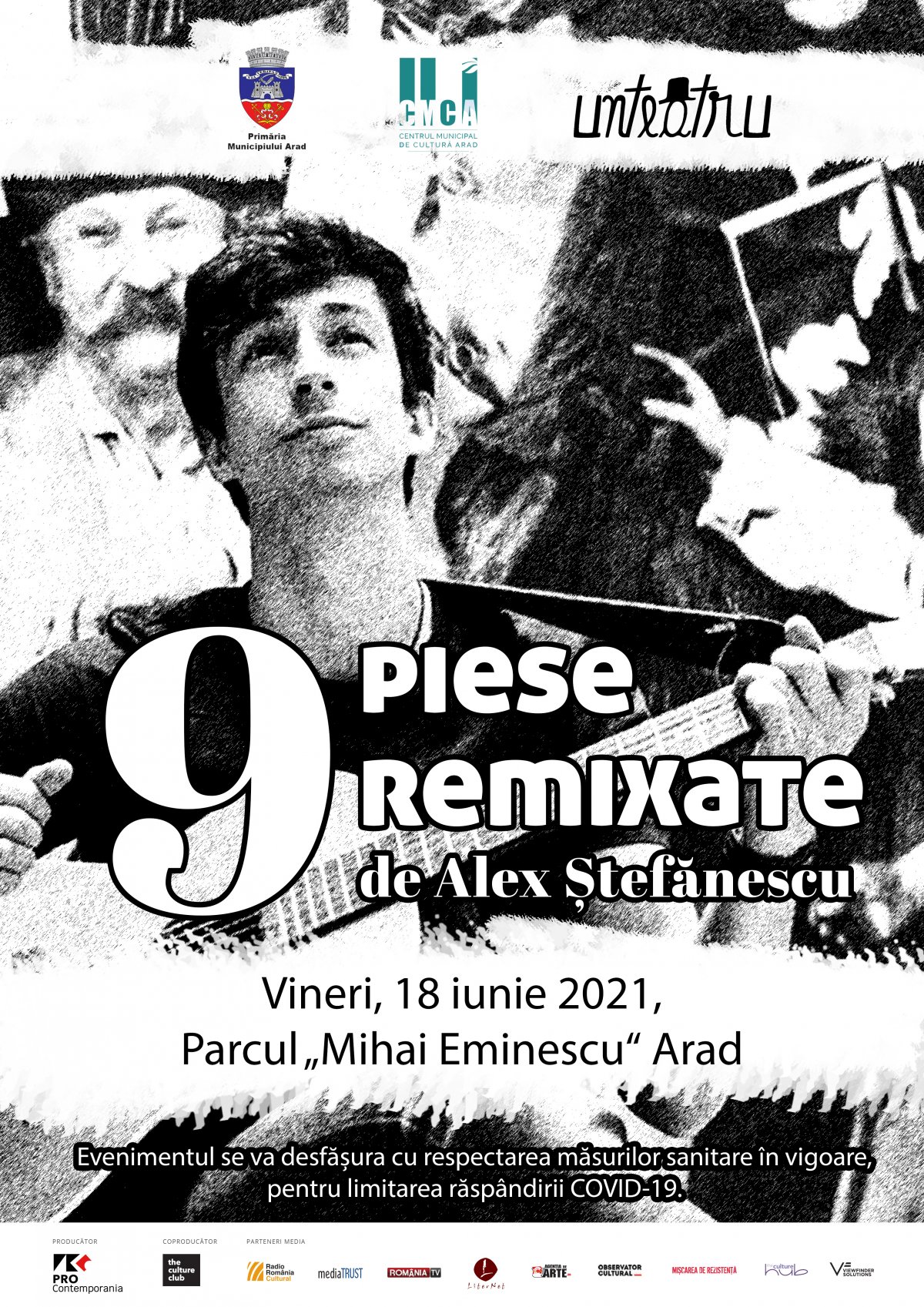 Alex Ștefănescu va prezenta spectacolul „9 piese remixate“, la Arad