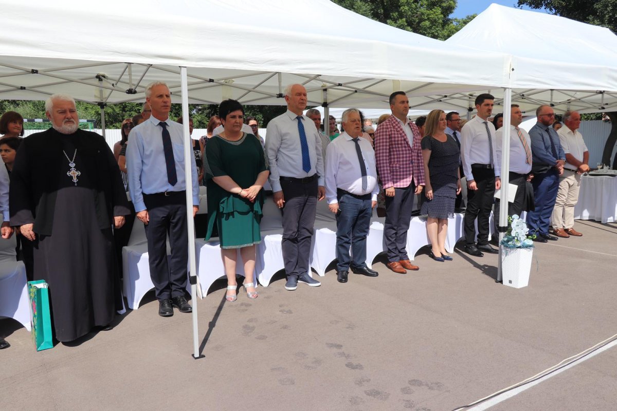 Inaugurarea noii Săli de Sport de la Şcoala din Chitighaz, Ungaria