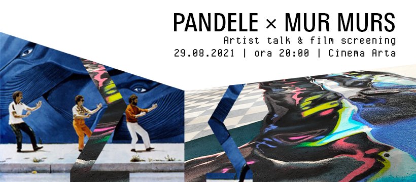PANDELE × MUR MURS: discuţie cu artistul şi proiecţie de film Inaugurarea picturii murale de la Cinema Arta