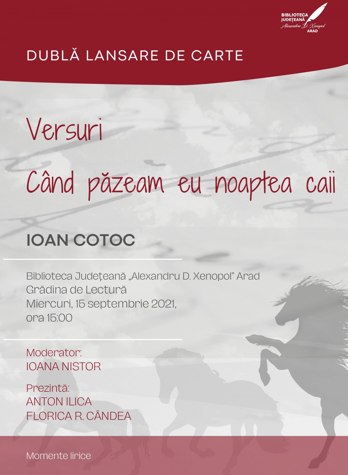 Dublă lansare de carte.  Ioan Cotoc: Poezie și proză sau răspunsul la întrebarea „De ce scrii?”