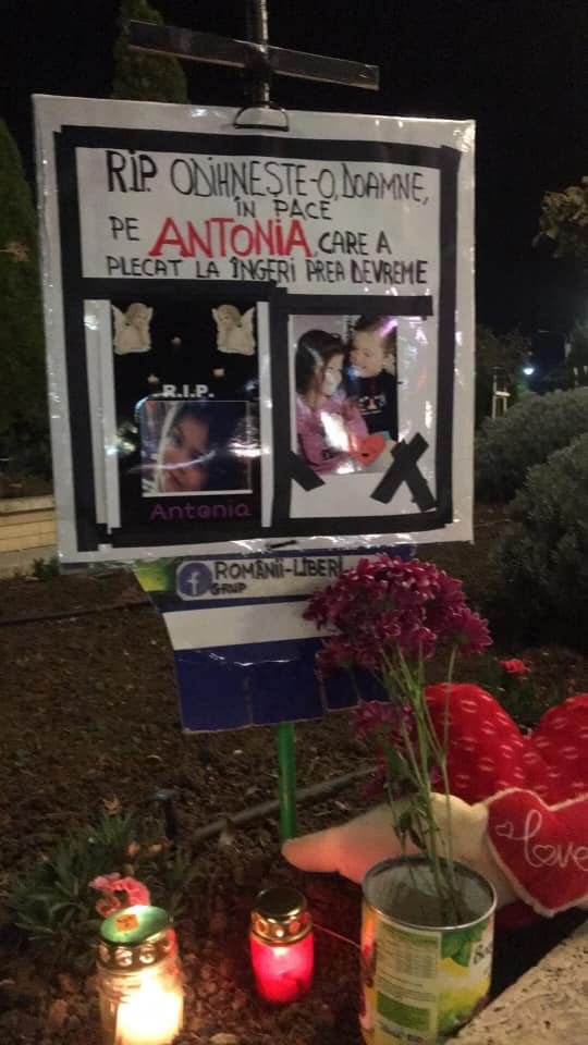 La Podgoria a fost organizat un loc de priveghi pentru Antonia, fetița ucisă de tatăl vitreg