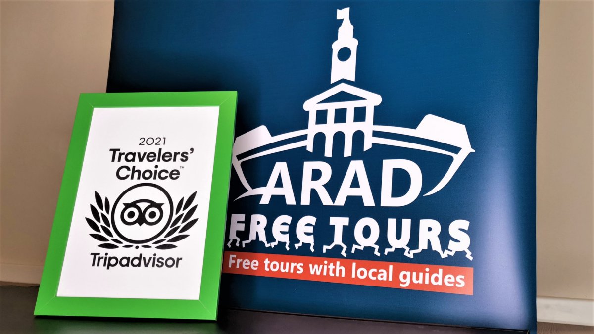 Arad Free Tours a primit pentru al doilea an consecutiv premiul Travelers` Choice