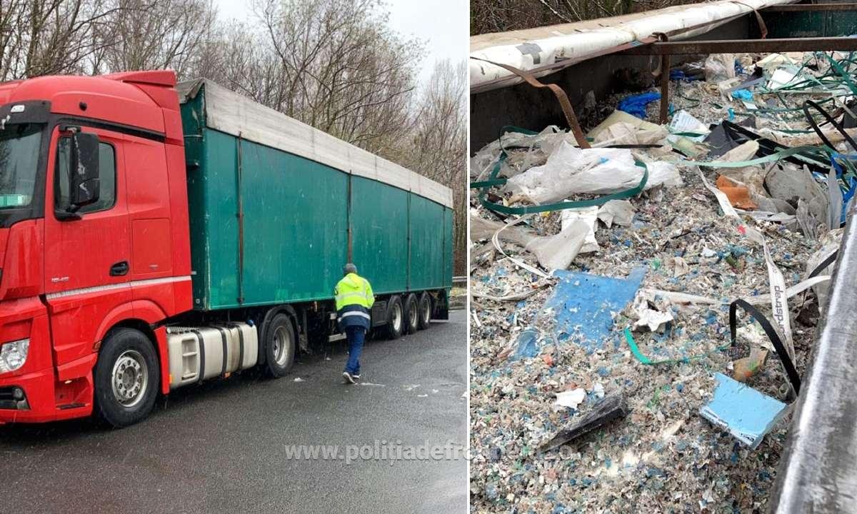40 de tone de deşeuri oprite la frontiera de vest a României