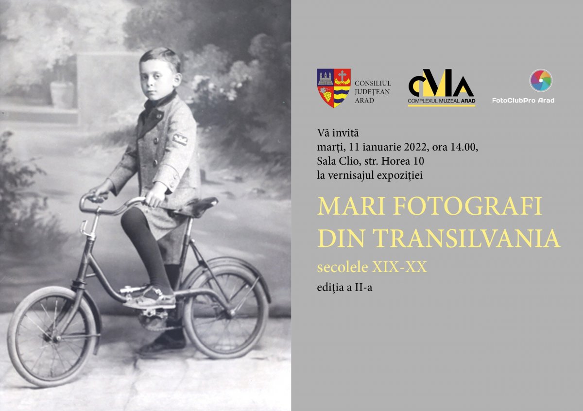 Complexul Muzeal Arad: Expoziția itinerantă ”Mari fotografi din Transilvania”