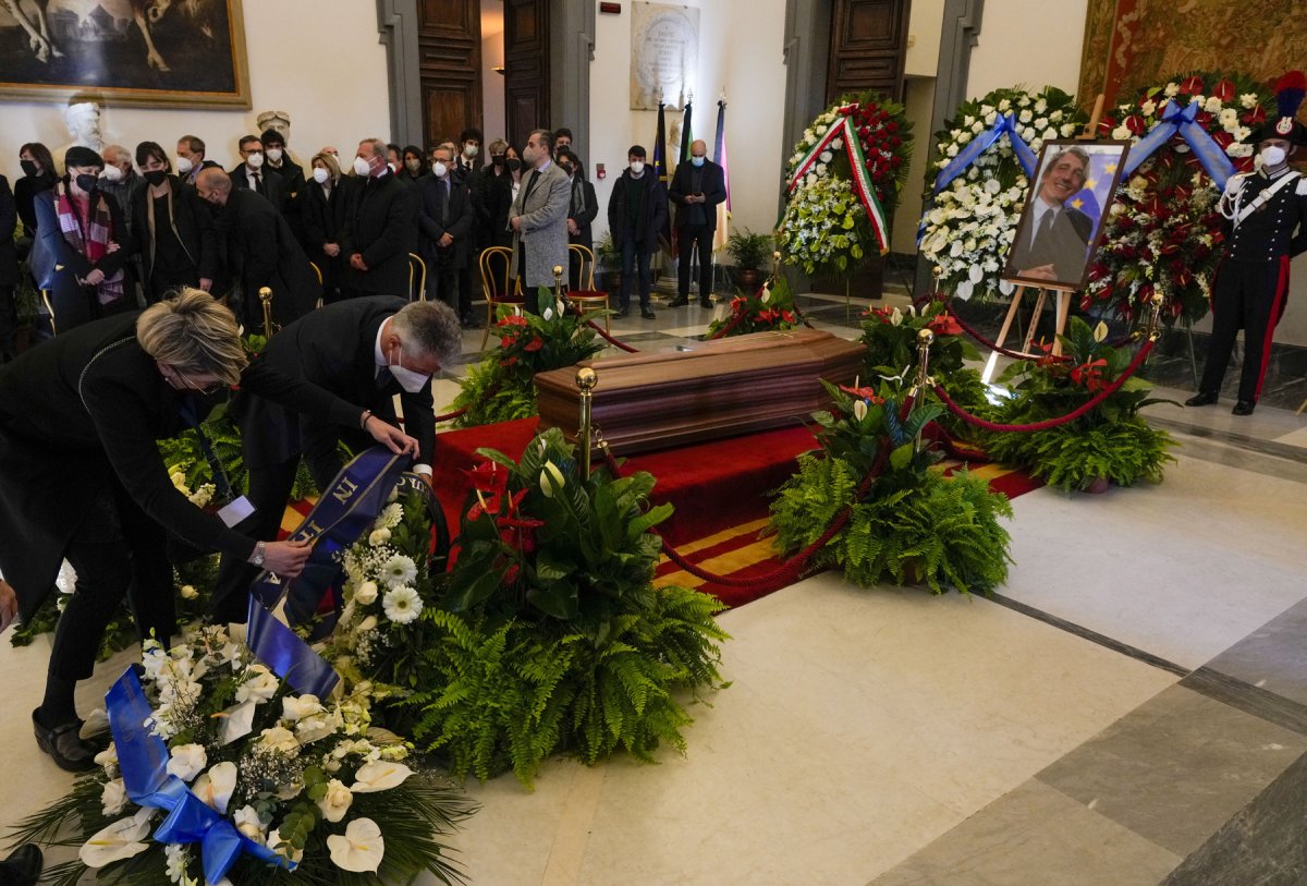 Funeralii de stat: David Sassoli, condus pe ultimul drum, la Roma