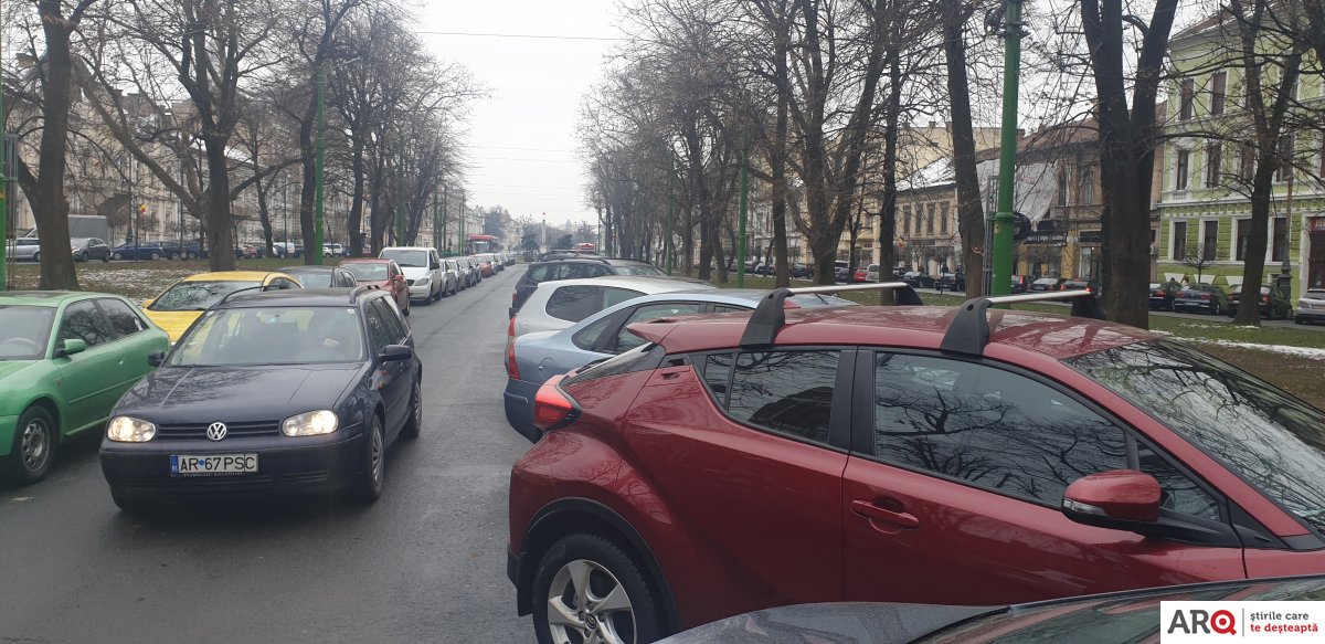 Care este gradul de ocupare al parcărilor din Arad