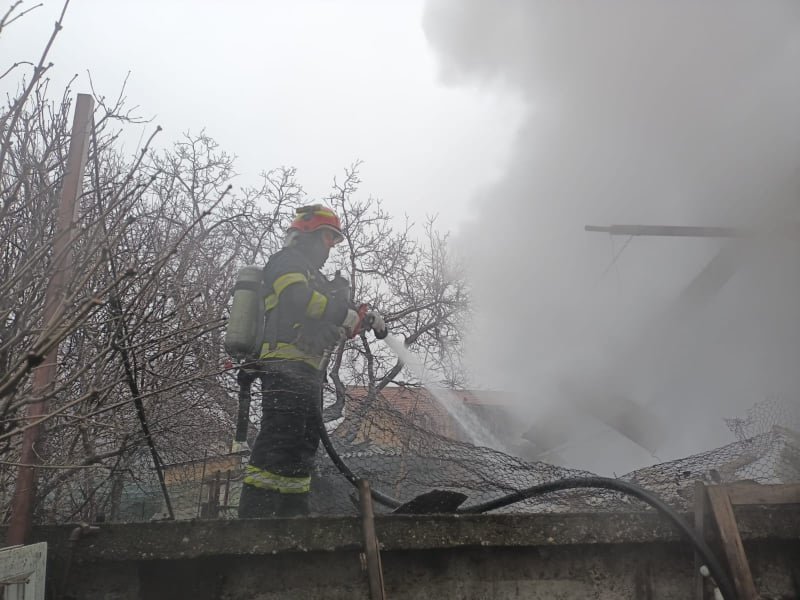 Incendiu pe strada Renașterii