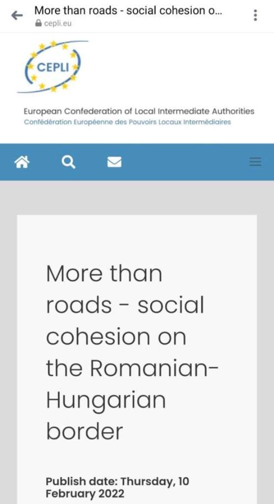 Proiectul de drumuri transfrontaliere al Consiliului Județean Arad, exemplu de bune practici la nivel european