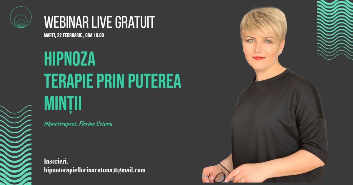 Fascinația hipnozei într-un Webinar Online Gratuit