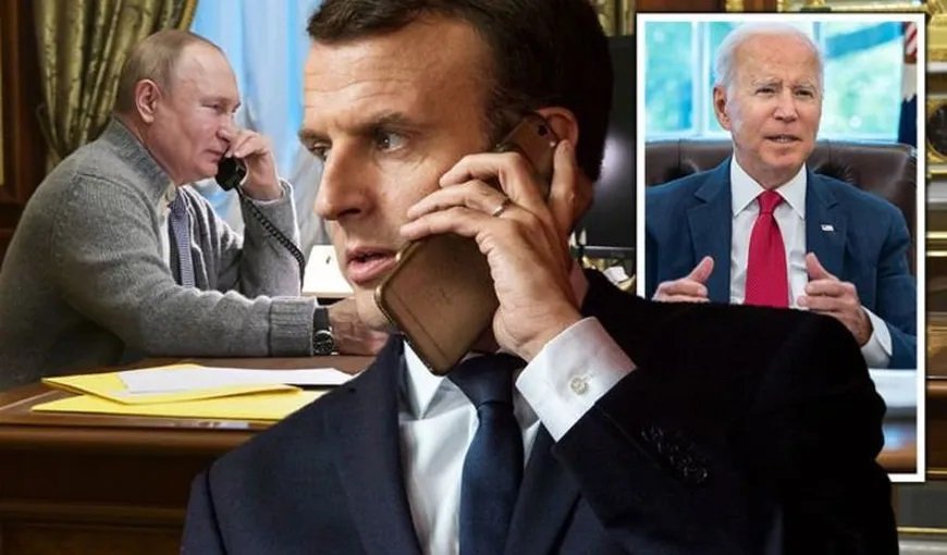 Emmanuel Macron i-a convins pe Joe Biden şi Vladimir Putin să se întâlnească joi. Condiţia este ca Rusia să nu invadeze Ucraina până atunci