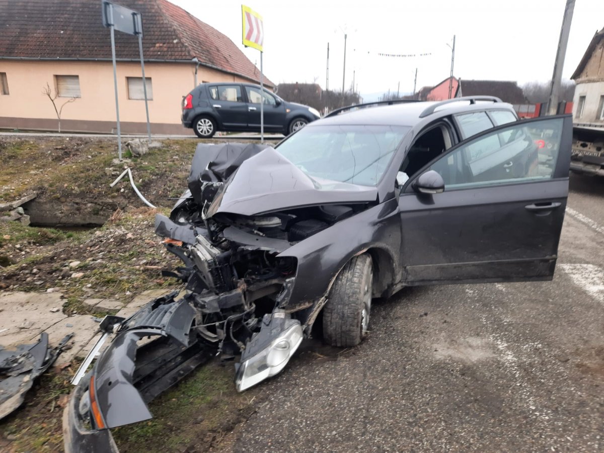 Accident cu VW în Bârsa
